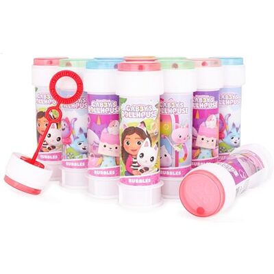 Toyland ® Pacote de 12 Bolhas Casa de Bonecas Gabby com varinhas, solução de 60 ml e Tampa de Labirinto Original Brinquedos para Festas e Dinheiro de Bolso Toyland ® Pacote de 12 Bolhas Casa de Bonecas Gabby com varinhas, solução de 60 ml e Tampa de Labirinto Original Brinquedos para Festas e Dinheiro de Bolso