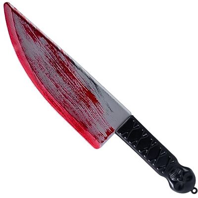 Spooktacular Creations Faca de plástico falsa para Halloween, faca falsa para disfarce, faca de brinquedo, armas para acessórios de fantasia de Halloween, acessórios de fantasia de terror Spooktacular Creations Faca de plástico falsa para Halloween, faca falsa para disfarce, faca de brinquedo, armas para acessórios de fantasia de Halloween, acessórios de fantasia de terror