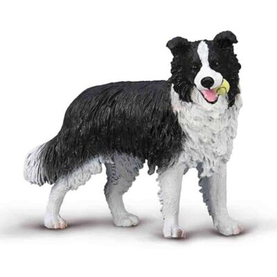 Collecta Border Collie Figura realista de cão acabada à mão, brinquedos e figuras de animais, presentes para crianças pequenas e crianças, a partir dos 3 anos Collecta Border Collie Figura realista de cão acabada à mão, brinquedos e figuras de animais, presentes para crianças pequenas e crianças, a partir dos 3 anos