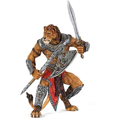Papo figura realista de leão mutante brinquedo, coleção fantasia, crianças 3+ Papo figura realista de leão mutante brinquedo, coleção fantasia, crianças 3+