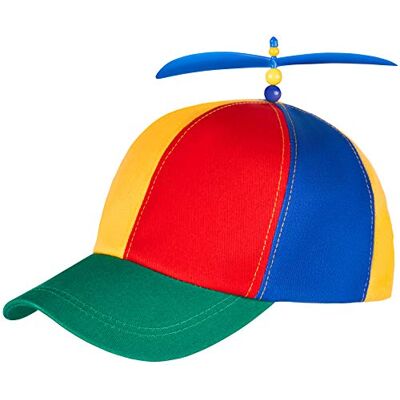 Balinco Boné hélice colorido boné helicóptero para adultos e crianças tamanho ajustável Balinco Boné hélice colorido boné helicóptero para adultos e crianças tamanho ajustável