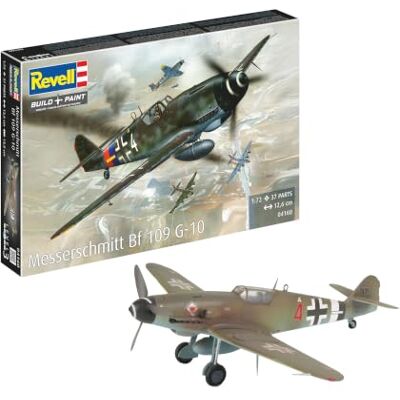 Revell Kit de montagem 04160 Messerschmitt BF 109 G-10 numa escala de 1:72 Revell Kit de montagem 04160 Messerschmitt BF 109 G-10 numa escala de 1:72