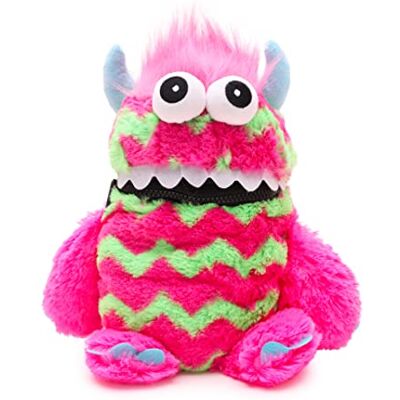 Toyland ® 9" (23 cm) monstro preocupado de cor rosa e verde peluche de peluche Loves Eating Your Worries Toyland ® 9" (23 cm) monstro preocupado de cor rosa e verde peluche de peluche Loves Eating Your Worries