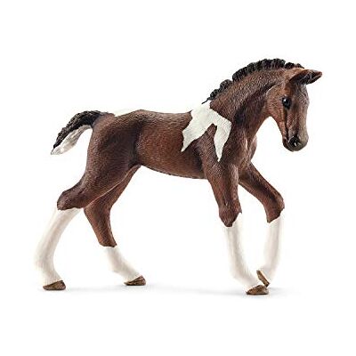 Schleich - Potro Trakehner, castanho, branco, 9 centímetros () Schleich - Potro Trakehner, castanho, branco, 9 centímetros ()