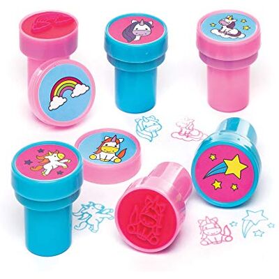 Baker Ross Selos de unicórnio com tinta automática (pacote de 10) para criar decorações e trabalhos manuais Baker Ross Selos de unicórnio com tinta automática (pacote de 10) para criar decorações e trabalhos manuais