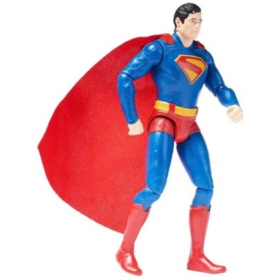 DC Comics , Figura de ação do Superman de 6 polegadas, estilo autêntico de filme do Superman, brinquedos para meninos e meninas a partir de 4 anos DC Comics , Figura de ação do Superman de 6 polegadas, estilo autêntico de filme do Superman, brinquedos para meninos e meninas a partir de 4 anos