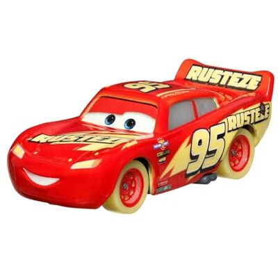 Disney Rayo McQueen Pixar Cars glow racers carro metalizado de 1:55 Disney Rayo McQueen Pixar Cars glow racers carro metalizado de 1:55
