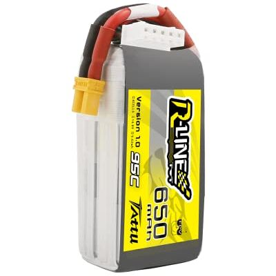 TATTU 4S Lipo Battery 14,8 V 650 mAh 95C Soft Case R-Line Lipo Battery Pack com conector XT30 para UAV Drone FPV Racing RC Quadcopter multirotor de tamanho 100 a 180 TATTU 4S Lipo Battery 14,8 V 650 mAh 95C Soft Case R-Line Lipo Battery Pack com conector XT30 para UAV Drone FPV Racing RC Quadcopter multirotor de tamanho 100 a 180