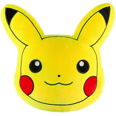 Pokémon Pikachu de peluche 3D, almofada de pelúcia, almofada decorativa acessórios para quarto 45 x 45 cm, presentes de anime Pokémon Pikachu de peluche 3D, almofada de pelúcia, almofada decorativa acessórios para quarto 45 x 45 cm, presentes de anime