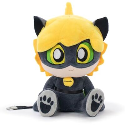 BARRADO Peluche Miraculous Aventuras de Ladybug Cat Noir 24 cm BARRADO Peluche Miraculous Aventuras de Ladybug Cat Noir 24 cm