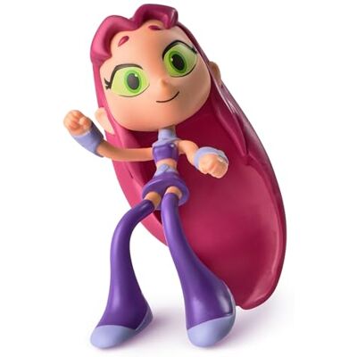 DC Comics Teen Titans Go! Twisty Titans, Starfire, figura de ação flexível, brinquedos para meninos e meninas de 4 anos a partir de DC Comics Teen Titans Go! Twisty Titans, Starfire, figura de ação flexível, brinquedos para meninos e meninas de 4 anos a partir de