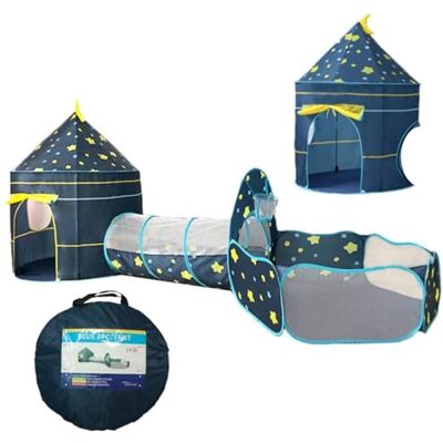 Benebomo Túnel de jogo infantil, tenda de campanha infantil, tenda infantil com túnel e piscina de bolas, casa de jogos 3 em 1 para meninas e meninos, Armazenamento dobrável Benebomo Túnel de jogo infantil, tenda de campanha infantil, tenda infantil com túnel e piscina de bolas, casa de jogos 3 em 1 para meninas e meninos, Armazenamento dobrável