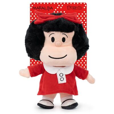 BARRADO Mafalda saia com vestido vermelho peluche 26 cm BARRADO Mafalda saia com vestido vermelho peluche 26 cm
