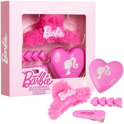 Barbie Conjunto de acessórios cabelo menina adolescentes, ganchos de cabelo, escova de cabelo e clipe presentes para meninas Barbie Conjunto de acessórios cabelo menina adolescentes, ganchos de cabelo, escova de cabelo e clipe presentes para meninas