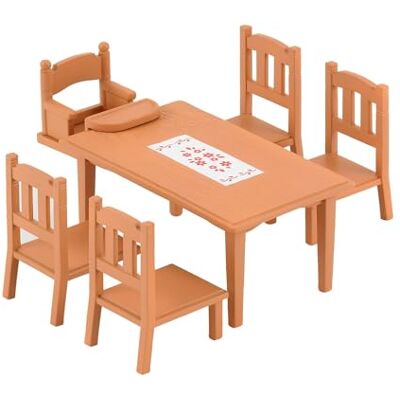 SYLVANIAN FAMILIES 0 Conjunto de mesa de jantar com cadeiras (EPI) SYLVANIAN FAMILIES 0 Conjunto de mesa de jantar com cadeiras (EPI)