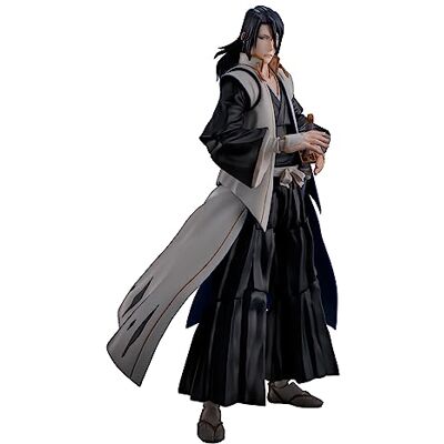 TAMASHII NATIONS Bandai Bleach: Guerra de Sangue dos Mil Anos Figura S.H. Figuarts Byakuya Kuchiki 16 cm TAMASHII NATIONS Bandai Bleach: Guerra de Sangue dos Mil Anos Figura S.H. Figuarts Byakuya Kuchiki 16 cm