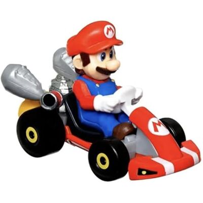 Hot Wheels Die Cast Modelo de carro Mario Kart versão de Super Mario Bros The Movie escala 1:64 comprimento 5 cm Hot Wheels Die Cast Modelo de carro Mario Kart versão de Super Mario Bros The Movie escala 1:64 comprimento 5 cm