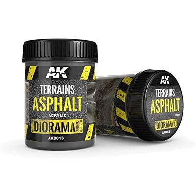 AK Interactive : Pasta Terrains efeito asfalto 250 ml (acrílico) AK Interactive : Pasta Terrains efeito asfalto 250 ml (acrílico)