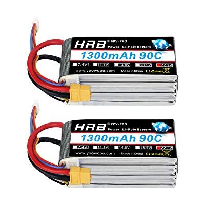 HRB POWER HRB 2 unidades 6S 22,2 V 1300 mAh 90C XT60 Lipo substituição da bateria para 450 classe helicópteros aviões carros camião Buggy Truggy drones multicopter HRB POWER HRB 2 unidades 6S 22,2 V 1300 mAh 90C XT60 Lipo substituição da bateria para 450 classe helicópteros aviões carros camião Buggy Truggy drones multicopter