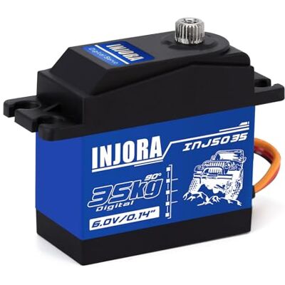 INJORA Servo digital alto par de 35 kg para RC Crawler SCX10 TRX4 D90,90-180° INJORA Servo digital alto par de 35 kg para RC Crawler SCX10 TRX4 D90,90-180°
