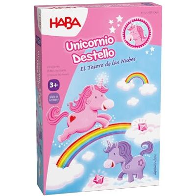 HABA Unicórnio Destello O Tesouro das Nuvens, Jogo Infantil de Mesa de Acumulação. Mais de 3 Anos HABA Unicórnio Destello O Tesouro das Nuvens, Jogo Infantil de Mesa de Acumulação. Mais de 3 Anos