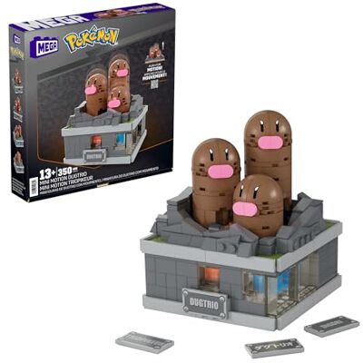 Mega Pokemon Dugtrio Mini em Movimento 350 Blocos de construção, Brinquedo para colecionadores +13 anos (Mattel ) Mega Pokemon Dugtrio Mini em Movimento 350 Blocos de construção, Brinquedo para colecionadores +13 anos (Mattel )