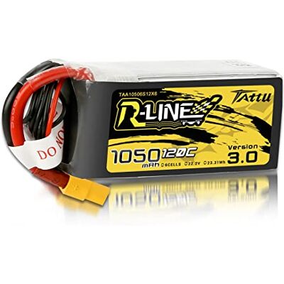 TATTU 6S Lipo bateria 1050 mAh 120C 22,2 V com XT60 conector para FPV Racing RC Quadcopter helicóptero avião multimotor passatempo DIY TATTU 6S Lipo bateria 1050 mAh 120C 22,2 V com XT60 conector para FPV Racing RC Quadcopter helicóptero avião multimotor passatempo DIY