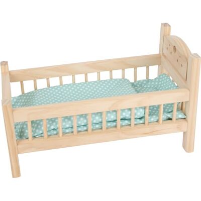 small foot Company 9601 cama pequena de boneca, combinando com a roupa de cama (lençóis de cores sortidas, a escolha do design não é gratuita) small foot Company 9601 cama pequena de boneca, combinando com a roupa de cama (lençóis de cores sortidas, a escolha do design não é gratuita)