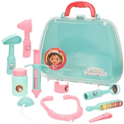 ColorBaby Gabby's Dollhouse Mala médica com acessórios de brinquedo, brinquedos infantis, brinquedos infantis, a partir dos 3 anos, aprendizagem dinâmica, dramatização, presentes para crianças () ColorBaby Gabby's Dollhouse Mala médica com acessórios de brinquedo, brinquedos infantis, brinquedos infantis, a partir dos 3 anos, aprendizagem dinâmica, dramatização, presentes para crianças ()
