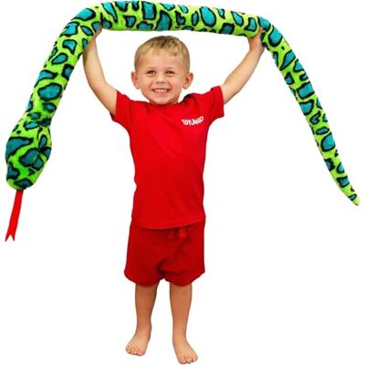 Toyland ® 170 cm (6,6 pies) Serpente de Peluche Gigante de Duas Cores 5 designs sortidos Brinquedos de pelúcia para crianças Toyland ® 170 cm (6,6 pies) Serpente de Peluche Gigante de Duas Cores 5 designs sortidos Brinquedos de pelúcia para crianças