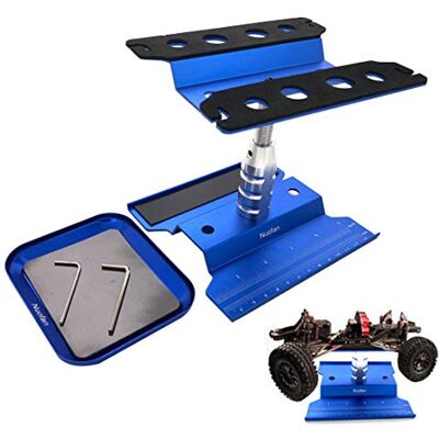 Nuofan RC Car Work Stand Aluminum Repair Workstation 360 Degree Rotation Lift Lower w/Screw Tray for 1/8 1/10 1/12 1/16 Scale Traxxas TRX4 Arrrma Redcat Losi RC Crawler Monster Truck Buggy Nuofan RC Car Work Stand Aluminum Repair Workstation 360 Degree Rotation Lift Lower w/Screw Tray for 1/8 1/10 1/12 1/16 Scale Traxxas TRX4 Arrrma Redcat Losi RC Crawler Monster Truck Buggy