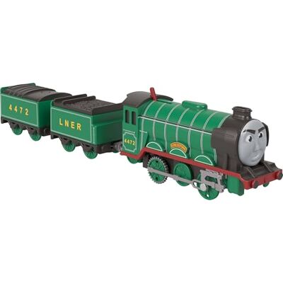 Thomas & Friends Greatest Moments Flying Scotsman Trem motorizado Trem de brinquedo e veículo de carregamento alimentado por bateria, da série clássica e todos os motores, por Fisher-Price Thomas & Friends Greatest Moments Flying Scotsman Trem motorizado Trem de brinquedo e veículo de carregamento alimentado por bateria, da série clássica e todos os motores, por Fisher-Price