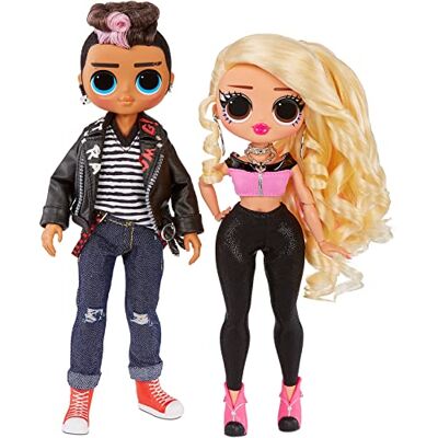 L.O.L. Surprise! OMG Movie Magic, Tough Dude e Pink Chick, bonecas da moda com 25 surpresas, inclui roupas e acessórios, multicoloridos, embalagem de 2 L.O.L. Surprise! OMG Movie Magic, Tough Dude e Pink Chick, bonecas da moda com 25 surpresas, inclui roupas e acessórios, multicoloridos, embalagem de 2
