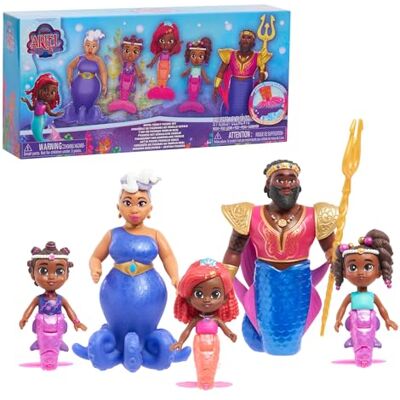 Just Play Família Ariel Jr. - 5 Figuras Just Play Família Ariel Jr. - 5 Figuras