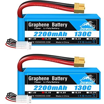 YoWoo Power Yowoo 3S Lipo bateria 11,1 V 2200 mAh 130C RC baterias de grafite com conector XT60 para UAV Drones FPV bicicleta de estrada Quadcopters avião helicóptero RC barco carro RC (2 embalagens) YoWoo Power Yowoo 3S Lipo bateria 11,1 V 2200 mAh 130C RC baterias de grafite com conector XT60 para UAV Drones FPV bicicleta de estrada Quadcopters avião helicóptero RC barco carro RC (2 embalagens)
