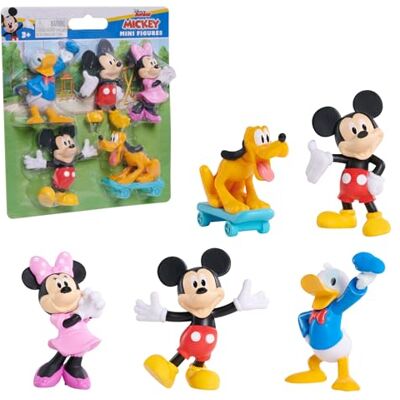Just Play JP Pacote de 5 mini figuras colecionáveis de Mickey Mouse da Disney Junior, brinquedos para crianças a partir de 3 anos de Just Play JP Pacote de 5 mini figuras colecionáveis de Mickey Mouse da Disney Junior, brinquedos para crianças a partir de 3 anos de