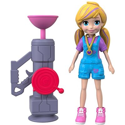 Polly Pocket Mattel Boneca de Pose ativa, fecho de correr n' Blast Polly Polly Pocket Mattel Boneca de Pose ativa, fecho de correr n' Blast Polly