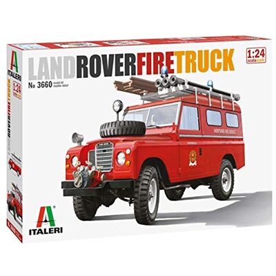 Italeri 1:24 Land Rover Fire Truck Réplica Fiel, modelismo, passatempo, colagem, kit de plástico, montagem Italeri 1:24 Land Rover Fire Truck Réplica Fiel, modelismo, passatempo, colagem, kit de plástico, montagem
