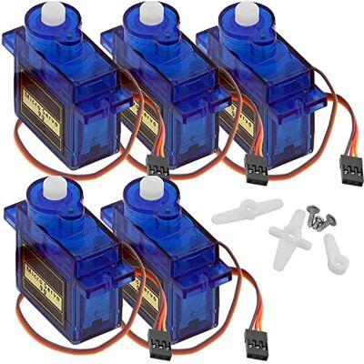 AZDelivery Micro servo motor 9G compatível com SG90 para RC Robot avião helicóptero compatível com Arduino com E-Book incluído! AZDelivery Micro servo motor 9G compatível com SG90 para RC Robot avião helicóptero compatível com Arduino com E-Book incluído!