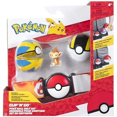 Pokémon Conjunto de cinto Panflam Clip ‘N’ Go Figura de Batalha Panflam com Flotball, Hyperball e cinto, Conjunto Oficial Pokémon Conjunto de cinto Panflam Clip ‘N’ Go Figura de Batalha Panflam com Flotball, Hyperball e cinto, Conjunto Oficial