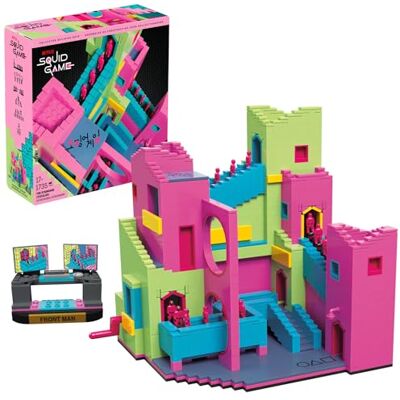 Mega Squid Game a escada figura de ação, conjunto de construção com 1707 peças, figura articulada com movimento, para colecionadores, Mega Squid Game a escada figura de ação, conjunto de construção com 1707 peças, figura articulada com movimento, para colecionadores,