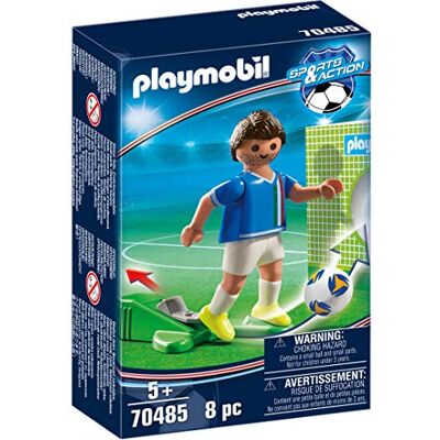 Playmobil Sports e Action, Jogador de futebol, Itália , a partir de 5 anos Playmobil Sports e Action, Jogador de futebol, Itália , a partir de 5 anos