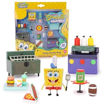 Toyland ® Conjunto de Jogo de 20 Peças do Bob Esponja e Acessórios Pequenino Crustáceo Cascarudo A partir de 5 anos Toyland ® Conjunto de Jogo de 20 Peças do Bob Esponja e Acessórios Pequenino Crustáceo Cascarudo A partir de 5 anos