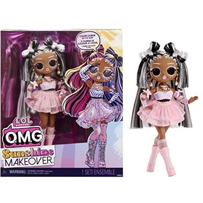 L.O.L. Surprise! OMG Sunshine Makeover Fashion Doll SWITCHES inclui funções de mudança de cor, várias surpresas e acessórios fabulosos presente para crianças 4+ anos L.O.L. Surprise! OMG Sunshine Makeover Fashion Doll SWITCHES inclui funções de mudança de cor, várias surpresas e acessórios fabulosos presente para crianças 4+ anos