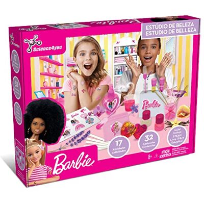Science4you Estúdio de Beleza da Barbie Kit de Artes Manuais para Meninas Faz Sabonetes, Tatuagens Temporárias para Meninas, Presente da Barbie para Meninas Science4you Estúdio de Beleza da Barbie Kit de Artes Manuais para Meninas Faz Sabonetes, Tatuagens Temporárias para Meninas, Presente da Barbie para Meninas