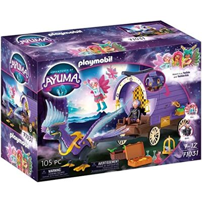Playmobil Adventures of Ayuma Carruagem de fada com féx, inclui fadas de brinquedo com asas de fadas móveis, brinquedos de fadas para crianças a partir de 7 anos Playmobil Adventures of Ayuma Carruagem de fada com féx, inclui fadas de brinquedo com asas de fadas móveis, brinquedos de fadas para crianças a partir de 7 anos