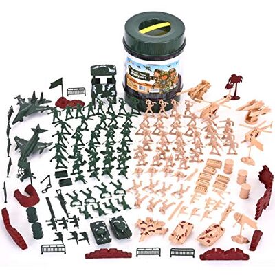 JOYIN 164 peças soldados de brinquedo de plástico militar conjunto do exército figuras set figuras militares JOYIN 164 peças soldados de brinquedo de plástico militar conjunto do exército figuras set figuras militares