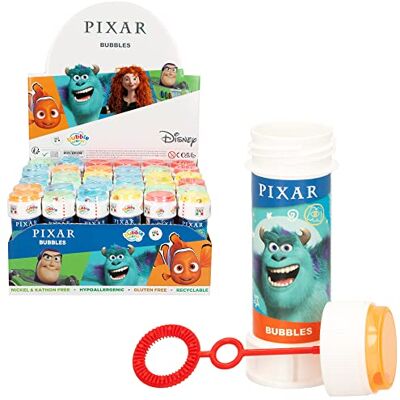 ColorBaby Pack de 36 pompeiros Pixar Buzz Lightyear, Toy Story, Nemo, Mérida, Brave 60 ml, presentes de aniversário, decoração infantil, brinquedo bolhas sabão (77288) ColorBaby Pack de 36 pompeiros Pixar Buzz Lightyear, Toy Story, Nemo, Mérida, Brave 60 ml, presentes de aniversário, decoração infantil, brinquedo bolhas sabão (77288)