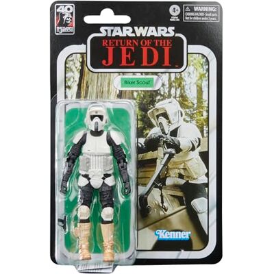 Star Wars The Black Series Biker Scout Brinquedo de escala de 15 cm : O retorno do Jedi figura de coleção de 40° aniversário Idade: 4 Star Wars The Black Series Biker Scout Brinquedo de escala de 15 cm : O retorno do Jedi figura de coleção de 40° aniversário Idade: 4