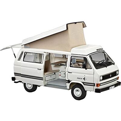 Revell Volkswagen T3 Camper Kit Modelo Escala 1:25 - Plástico Revell Volkswagen T3 Camper Kit Modelo Escala 1:25 - Plástico